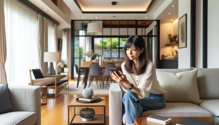 Google Oneのバックアップが必要かを気にしている女性の画像
