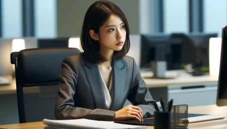 有給使い切った後の欠勤に関して疑問がある女性の画像