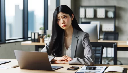 身元保証人を自分で書いてしまったことで疑問点が生じた女性の画像