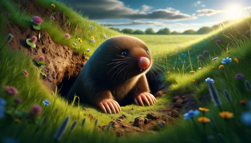 モグラを殺してはいけないことを示す画像