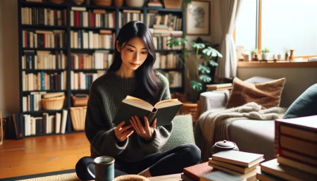 ブックオフを利用する予定の女性の画像