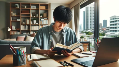 日建学院に通学している男性の画像