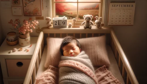 9月生まれが多い理由を示す赤ちゃんの画像