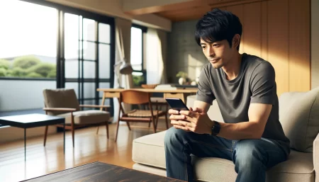 Trip.comがやばいかを気にしている男性