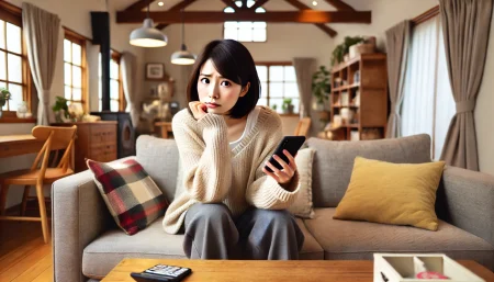 ディアゴスティーニが悪質かを調べる女性の画像