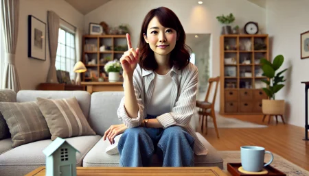 ディアゴスティーニのポイントを示す女性の画像