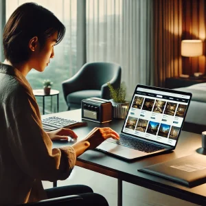 アパ直が安くないかを気にする女性の画像