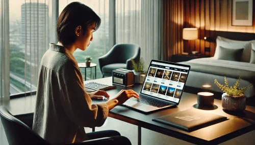 アパ直が安くないかを気にする女性の画像