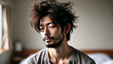 清潔感のない男性の画像