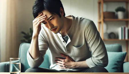 体調が悪い男性の画像