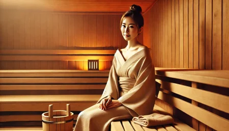 サウナとランニングのどっちが痩せるかを気にする女性の画像