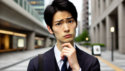 スーツが夏用だとバレるのが不安な人の画像