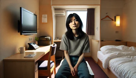 シングルに2人で泊まる画像