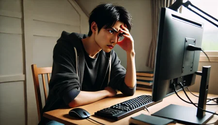 教習所のオンライン学科が厳しい人の画像