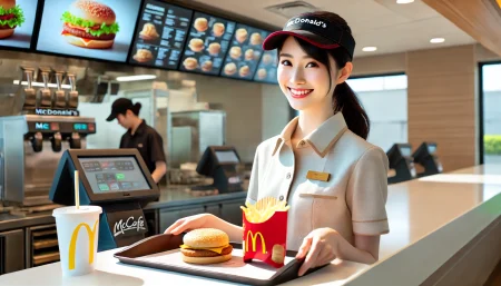 マクドナルドでバイトから社員になった人の画像
