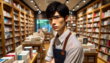 書店員の正社員の男性